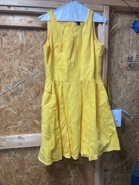 NEW DIRECTIONS/Bright yellow Sleeveless Fit-and-Flare Dress